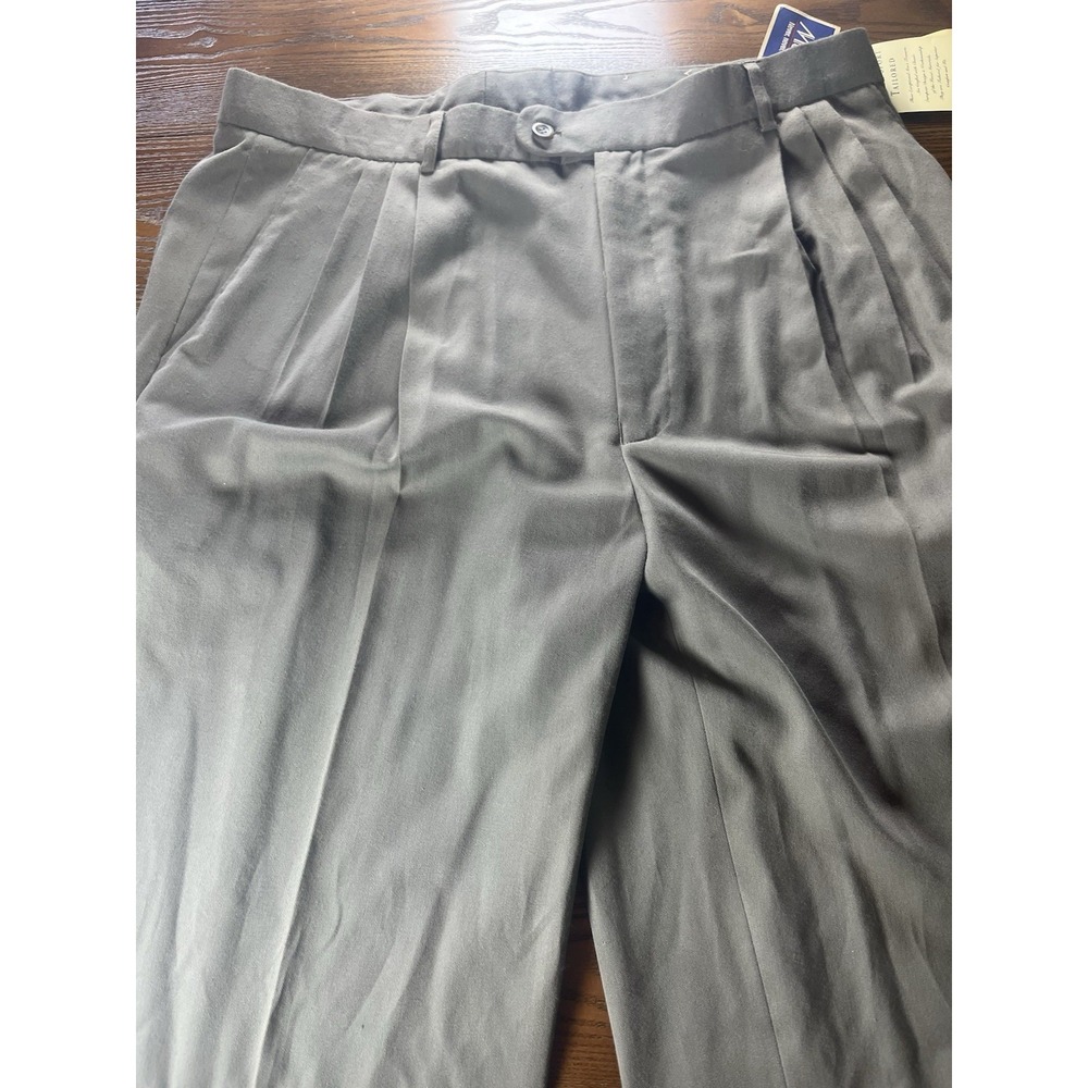 NEW Baxter Sport Tailored Dress Pants Men's Size 34X30 Gray Deadstock NWT